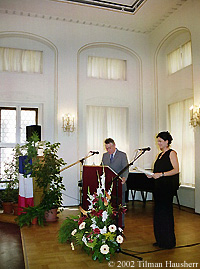 Alain Vivien Leipzig Award Ceremony 2002 Photo © 2002 Tilman Hausherr